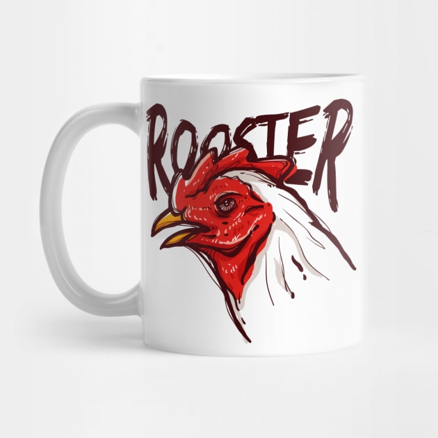 Rooster Sketch by Mako Design 